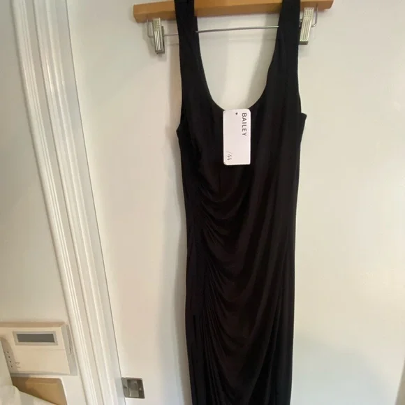 Bailey 44 Black Bodycon Midi Dress Woman’s Size Extra Small - Picture 5 of 7